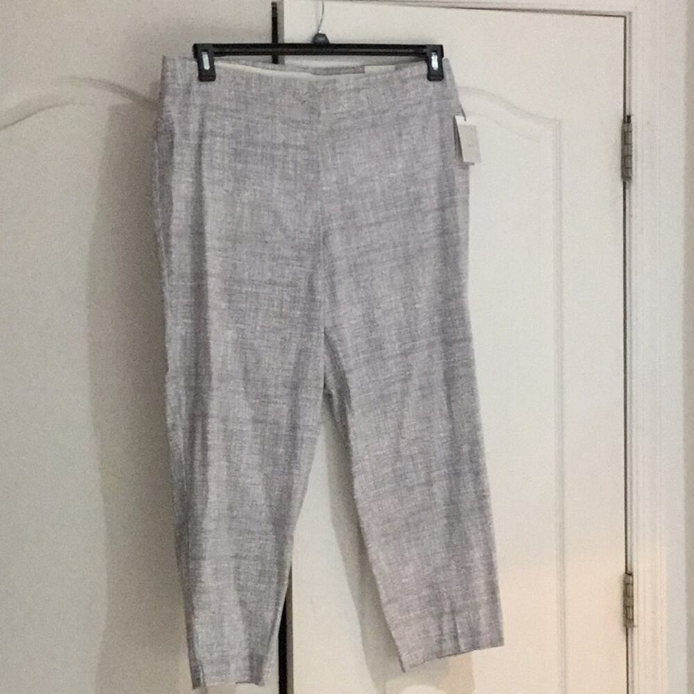 Dalia 16w grey white stretch pant NWT